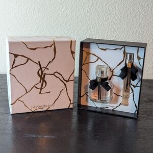 Yves Saint Laurent Mon Paris Perfume Gift Set EDP + Travel Spray NWOT!